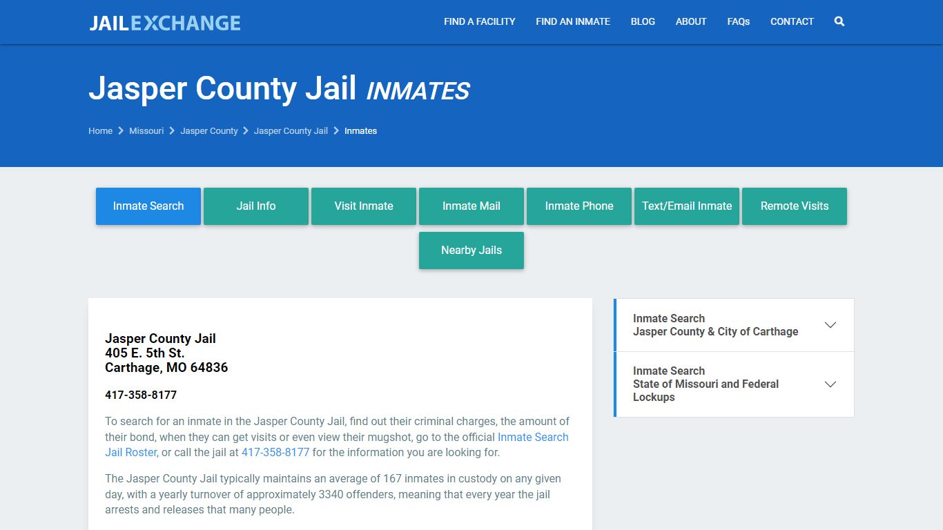 Jasper County Inmate Search | Arrests & Mugshots | MO - JAIL EXCHANGE